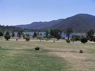 Overlooking the Talbingo golf course towards Jounama Dam (December 2005)