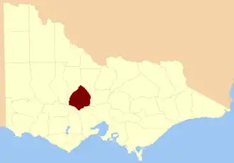 Location in Victoria