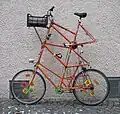 Tall bike with complicated construction