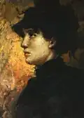 Woman with hat