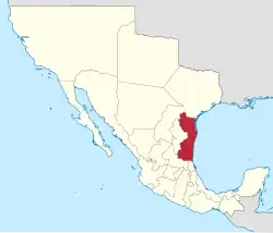 Location of New Santander