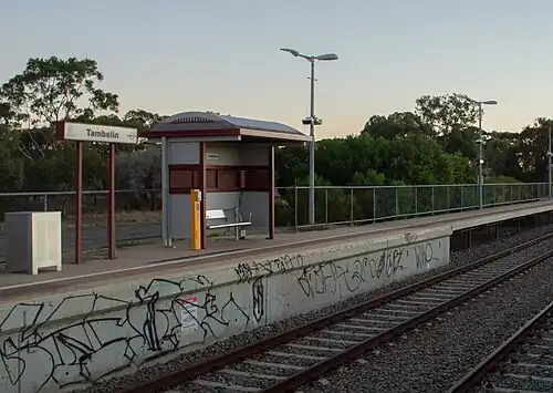 Tambelin Railway Station in Evanston Gardens