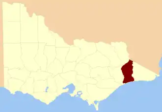 Location in Victoria