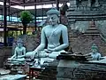 Buddha statues.