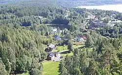 View of the village seen from the nearby Gjellberget