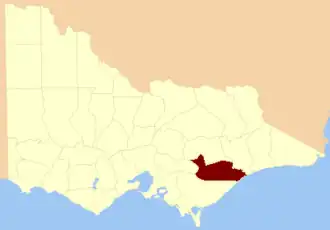 Location in Victoria