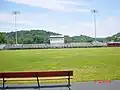 Press Box and Visitor's Bleachers at Tank Stadium (exposed to weather!)