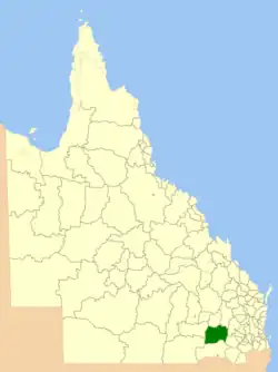 Location within Queensland