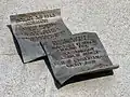 The inscription with Shevchenko's poem To the Poles, written in Polish and Ukrainian.