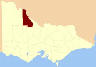 Location in Victoria
