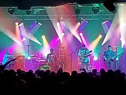 Tauk- Members from left to right: A.C. Carter (keyboard/organ) Isaac Teel (drums) Matt Jalbert (guitar) and Charlie Dolan (bass)