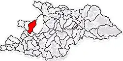 Location in Maramureș County