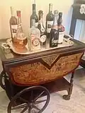 Vintage tea service cart