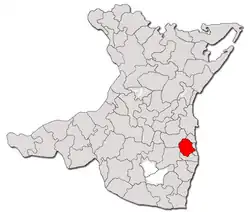Location in Constanța County