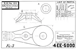 Technical drawing, 1891