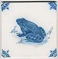 Image 36Old Dutch tile from Friesland (from Frogs in culture)