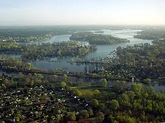 Aerial view of Lake Tegel