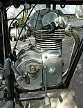 Tehuelche engine side view of gear change