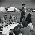 Haganah at Camp Yona in 1947, photo by Boris Carmi