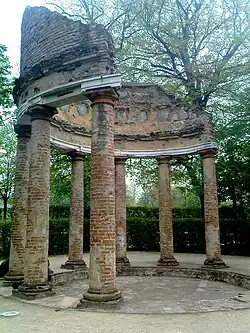 Temple of Arcadia in the Dukes'Garden in Parma.