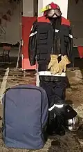 Algerian Civil Protection Forest fire outfit