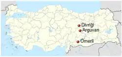 Location of Tephrike, Paulician State, Paulician Principality