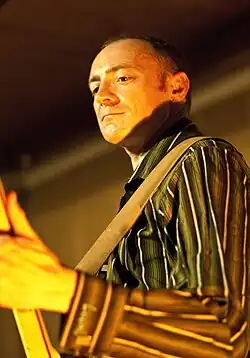 Edwards performing in 2010