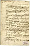 Testament, recto