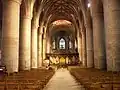 The nave of Tewkesbury Abbey