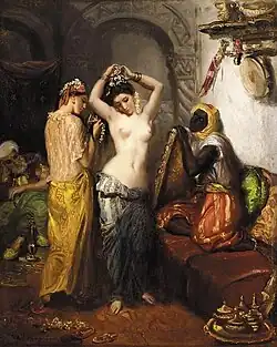 Orientalist Interior, ca. 1851–1852, oil on wood, 49 x 39&nbsp;cm