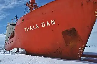 Stopped by pack ice in Adélie Land, December 1976