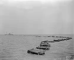 One of the gates in the boom