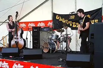 The Groovesmiths performing at Curtin University in August 2007.