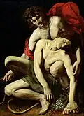 The Death of Hyacinthus, 17th Century Italian School (after Caravaggio)