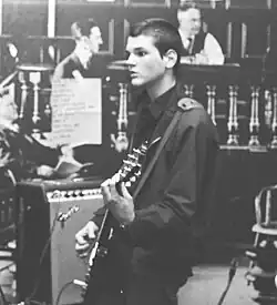 Hampton performing with the Faith in 1982