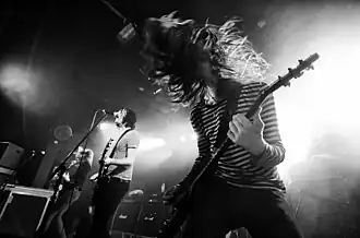 The Datsuns performing in 2008