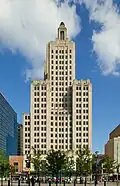 The structure in 2018 from Kennedy Plaza