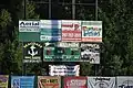 The park's scoreboard, located past the right field fence.