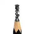 Graphite sculpture of a rose