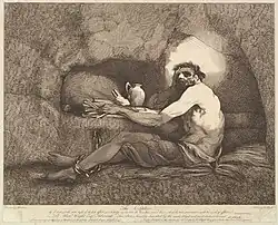 1781, engraved based on a painting by John Hamilton Mortimer
