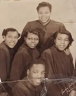 The Davis Sisters: Ruth, Thelma, Audrey and Alfreda Davis along with Curtis Dublin