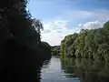 The Etobicoke Creek as it travels through Marie Curtis Park