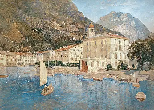 The Harbour of Riva on Lake Garda (1912)