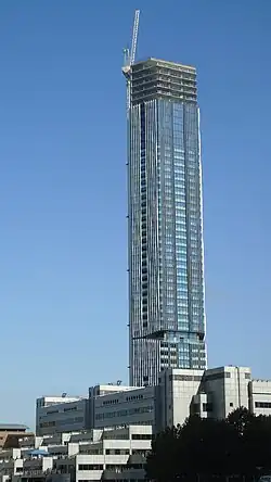 Amory Tower under construction in June 2019