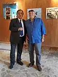 The Mayor of Palermo, Leoluca Orlando at Festival del Viaggio 2018 in Villa Niscemi, Palermo