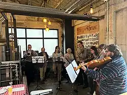 The Queen's Closet performing in 2025