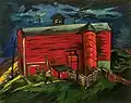 "The Red Barn", by Lucille Wallenrod, Oil