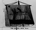 Etching of a Bear flag flown in Sonoma in 1846[39]