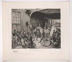 The Studio of Horace Vernet (Interior of a Studio), after Horace Vernet, (1824), Metropolitan Museum of Art.