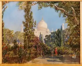 The Taj Mahal at Agra, North West India, Marianne North Gallery, Kew Gardens